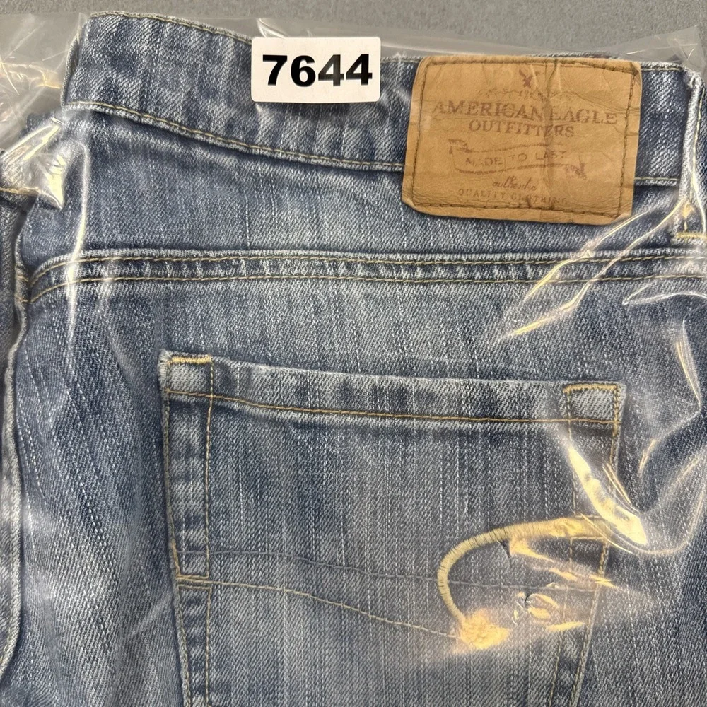 Vintage  HIPSTER American Eagle Low Rise WIDE LEG Boot Cut Jeans WOMNE 8 LONG